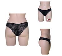 N.4 Slip BRASILIANO COTONELLA art.GD284 con PIZZO DIETRO - COTONE BIELASTICO