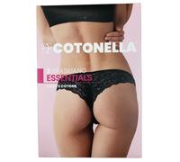 N.4 Slip BRASILIANO COTONELLA art.GD284 con PIZZO DIETRO-COTONE BIELASTICO-S-M-L