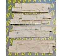 N. 4 STAMPi FORMA intonaco stampato CEMENTO FINTA PIETRA Vertical Concrete Stamp
