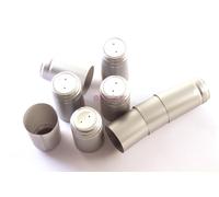 N°500 CAPSULE in PVC TERMORETRAIBILI 31x55 per bordolese argento