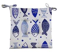 N. 6 Cuscini Coprisedia Pesci Mare Blu Estate | Per Cucina