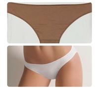 N.6 MINI SLIP DONNA INVISIBILE COTONELLA art. 3487 VITA BASSA COTONE BIELASTICO