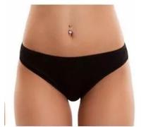 N.6 SLIP DONNA COTONELLA art.3165 A VITA BASSA COTONE ELASTICIZZATO BIANCO/NERO