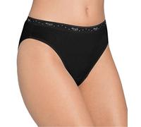 N 6 Slip Donna Sloggi Basic 100 Tai Basic dalla 1° alla 6° Bianco E Nero (Nero, EU 48 / FR.ES 50 / GB 20 / ITA 6)