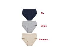 N.6 SLIP MIDI donna-COTONELLA-art.3363-BORDI EXTRA CONFORT-COTONE Bielastico