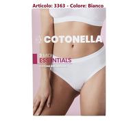 N.6 SLIP MIDI donna-COTONELLA-BORDI EXTRA CONFORT-COTONE Bielastico-Colorati