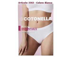 N.6 SLIP MIDI donna-COTONELLA-BORDI EXTRA CONFORT-COTONE Bielastico-Colorati