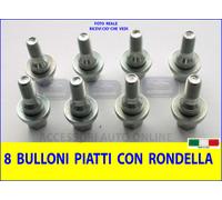 N.8 Bulloni Piatti Rondella Ruote Viti di Fissaggio