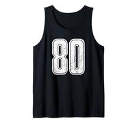 N. 80 Sport White Varsity Numero 80 Canotta