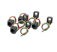 N/A - 8 connettori RJ11 femmina, connettore 6P4C PCB Socket Mount Telefono connettori w 4 x 10 cm fili