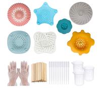 N|A Allazone 52 Pz Strumenti di Pittura Acrilica, 7 Pz Strainer Cucina en Silicone Plastica Kit di Strumenti di Pittura Set da Disegno con Il Pennello per Pittura Fai da Tte