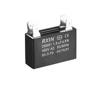 N/A CBB61 - Condensatore Run 450 V AC 1.5uF, 2 inserti in pellicola di polipropilene metallizzata, per ventilatore da soffitto