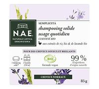 N.A.E. - Shampoo Solido certificato Bio, per Uso quotidiano, per Capelli normali, Peso: 85 g