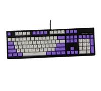 N/A Keycaps, 104 PBT Keys Keycaps Tastiera Meccanica Double Backlit Word Colore Trasparente ANSI Layout Keyset per Cherry MX (Vendi Solo i keycap)
