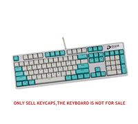 N/A Keycaps, 104 PBT Keys Keycaps Tastiera Meccanica Double Backlit Word Colore Trasparente ANSI Layout Keyset per Cherry MX (Vendi Solo i keycap)