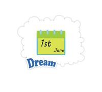 N/A N/A 61 Giornata dei Bambini Buon Marchio di Infanzia Adesivi Citazione Sogno Decalcomanie in Vinile