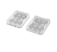 N/A Plastic 8 slot Micro SD TF MS SDHC Memory Card Storage Holder Box 2pcs White