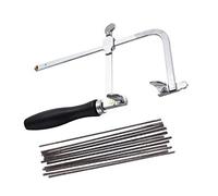 N/A Telaio per sega da gioielliere, regolabile, con 144 lame assortite, per la lavorazione del legno e dei gioielli