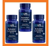 N-acetil-L-cisteina 60/120/180 Vcaps 600 mg, Life Extension, Glutatione Level