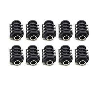 N+B Connettore jack audio da 10 pezzi, presa stereo femmina Jack Connettori per montaggio a pannello a 6 pin Spina audio Jack a saldare Connettori per cavi dell'altoparlante del microfono Spina