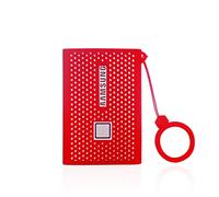 N//B Custodia Protettiva in Silicone per Samsung T7 Portatile SSD, Custodia Protettiva per unità a Stato Solido Esterne (500GB 1TB 2TB) (Rosso)