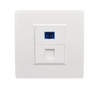 N+B Presa di rete, Ethernet RJ45 Cavo LAN Piastra frontale Porta di rete Piastra frontale Jack Pannello Presa Box per installazione cavo Ethernet Fibra SC Interfaccia ottica Presa Internet