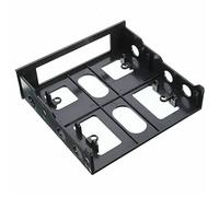 N+B Staffa di Montaggio per Disco Rigido, SSD HDD Tray Caddy Compatibile per Floppy Drive Adattatore per Disco Rigido da 3.5" a 5.25" Hard Drive Case Enclosure Frame Supporti per Computer Drive bay