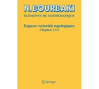 N. Bourbaki Espaces vectoriels topologiques (Tascabile)