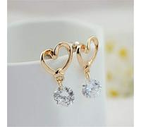 N-brand Pulabo, orecchini romantici a forma di cuore di alta qualità, ideali come regalo, metallo