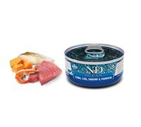 N&D Cat Ocean Tuna, Cod, Shrimp & Pumpkin 70 g - Nutrizione Completa per Gatti