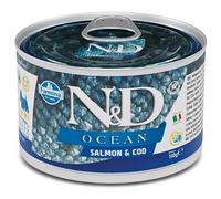 Farmina N&D Ocean Dog Mini 140 gr - Salmone e Merluzzo - Cibo Umido per Cani - 1° ORDINE? scegli lo sconto BZR5 / BZR20 + 200 punti fedeltà