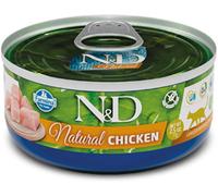N&D Natural Cat Lattina Multipack 30x70G POLLO