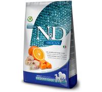 Farmina N&D Ocean Canine Adult Medium/Maxi Merluzzo Zucca e Arancia 12 kg - Croccantini per cani - 1° ORDINE? scegli lo sconto BZR5 / BZR20 + 200 punti fedeltà