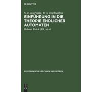 N E Kobrinski B A Trac Einführung in Die Theorie Endlicher A (Copertina rigida)