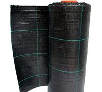 N.G. NICCOLAI - Telo PACCIAMATURA in Rotoli - Polipropilene - PERMEABILE - Varie Misure - Verde O Nero QUADRETTATO Verde - Anti Erbacce - ANTIALGA - Ecologico - CALPESTABILE (0,52X100 Metri, Nero)