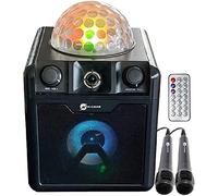N-Gear Disco Block 410 4 in / 10 cm Cassa Bluetooth Karaoke con 2 Microfoni