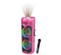 N-Gear LGP-5150 Pink cassa Bluetooth portatile per feste, batteria e microfono integrati, design wireless colorato, suono potente per party, eventi e uso outdoor