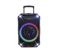 N-Gear The Flash 1240 - Altoparlante Bluetooth senza fili da 12 pollici con microfono, luce LED e 500 W