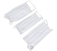 n jungfeld 9998990041_0 Maschera naso a bocca, 100% cotone, unisex, pianura, 1-12 pezzo, bianco, medio, confezione da 3
