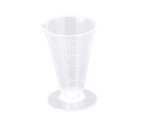N-K PULABO - Bicchiere di misurazione triangolare, in plastica, con misurino, adatto per laboratorio di cucina, 25 ml, durevole