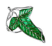 N-K - Spilla/ciondolo a forma di foglia verde elfica, resistente, elegante e popolare, ideale come regalo N-K - Spilla/ciondolo a forma di foglia verde elfica, resistente, elegante e popolare, ideale