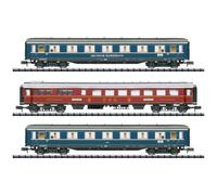 N KIT 3 PZ VAGONE PASSEGGERI F-ZUGO F41 SENATORE DELLA DB MINITRIX 18259 CLASSE