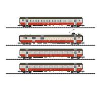 Scala N Trix 18720 Vagone Treno Insieme " Swiss Express " Parti 1 Nuovo Ovp