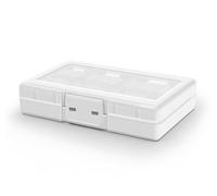 N-KONGJIAN 2 custodie per carte da gioco, scatola di plastica per giochi, custodia per switch scheda di gioco e scheda di memoria TF (trasparente)