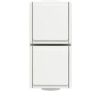 N & L 22563 Presa doppia Completo Presa da parete Bianco 1 pz.