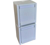 N & L 27753 Presa doppia Completo Da parete Bianco 1 pz.