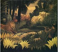 N.LANSHAN 11CT Diy Kits De Bordado Punto Cruz Famoso Dipinto A Olio，Il Cacciatore Di Leoni Set Ricamo Prestampato Fai Da Te Ricamo A Mano Arte Timbrato Punto Croce Kit Per Principianti 50x70cm