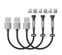 N. NETDOT 12th Generazione Cavo Magnetico,Ricarica Rapida e Trasferimento Dati per Smartphone Micro-USB/USB-C - 0.3m