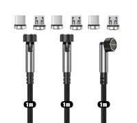 N. NETDOT 12th Generazione Cavo Magnetico,Ricarica Rapida e Trasferimento Dati per Smartphone Micro-USB/USB-C - 1m