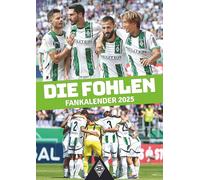 N NEUMANNVERLAGE - Calendario da parete del Borussia Mönchengladbach 2025, 29 x 42 cm, motivo: stelle